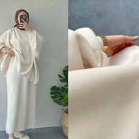Ensemble deux pièces en maille épaisse décontractée Loriya pour l'automne et l'hiver au Moyen-Orient, couleur unie, longueur cheville, robe de maternité en mousseline