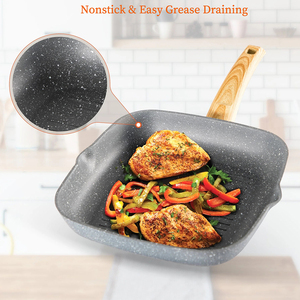 Ensemble de casseroles en céramique antiadhésives de haute qualité, 17 pièces, avec couvercles en verre, ustensiles, compatibles lave-vaisselle et four, pour cuisinières à gaz/à induction - Product Image 4