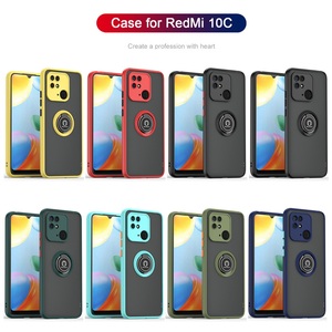 Funda Protectora para Teléfono Móvil de Acrílico + TPU al por Mayor, con Anillo de Soporte de 360 Grados, Funda Mate para Xiaomi <span class=keywords><strong>Redmi</strong></span> <span class=keywords><strong>10A</strong></span> <span class=keywords><strong>10C</strong></span> con Protección para la Cámara - Product Image 2