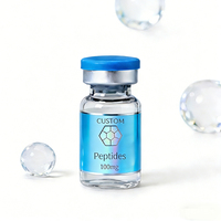 Autocollant d'étiquetage injectable de peptides auto-adhésif haute clarté, effet arc-en-ciel, avec logo personnalisé, pour médicaments - Vente chaude