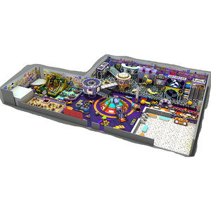 Solution Italia : Équipement de terrain de jeux intérieur de luxe de 2000 m² avec toboggan en spirale et parc de trampolines pour centre commercial - Product Image 3