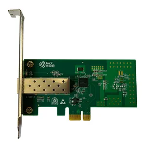 Lead-Free PCIe Gigabit 1000Mb 1-Port Fiber Optic Ethernet Network Adapter Intel I210IS chip