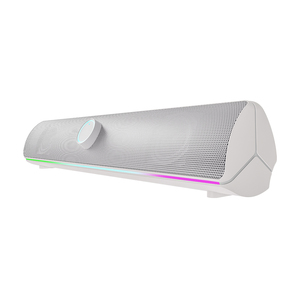 <strong>Wireless</strong> Bass RGB Light PC <strong>Speaker</strong> USB Powered Gaming <strong>Computer</strong> Soundbar EQ <strong>for</strong> Game Movie Music <strong>Desktop</strong> AIO Projector White - Product Image 2