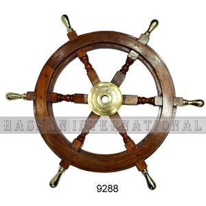 Productos de decoración de rueda de barco de madera Náutica para el hogar, escuela, colegios, oficina, productos de decoración de hotel - Product Image 4