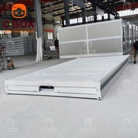 Cbox prêt à l'emploi Installation de 15 minutes 20 pieds Chambre temporaire préfabriquée Maison de conteneur pliante