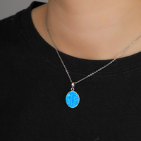 Bijoux en pierres précieuses naturelles de qualité supérieure, pendentif en opale en argent sterling 925, boîte vintage, design floral éblouissant fait main, cadeau de fiançailles
