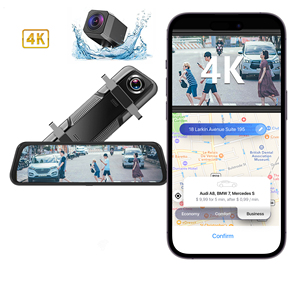 4K delantero y trasero espejo retrovisor de coche cámara de coche grabadora Dual Dash Cam coche Dvr cámara de salpicadero 4K Wifi Gps - Product Image 1