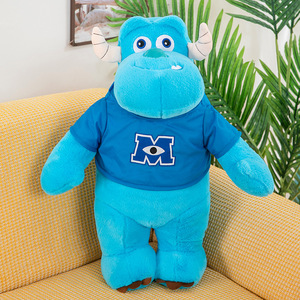 Logotipo personalizado <span class=keywords><strong>Sullivan</strong></span> juguete de <span class=keywords><strong>peluche</strong></span> camiseta Monster University de pelo azul James <span class=keywords><strong>Sullivan</strong></span> Mike muñeco de <span class=keywords><strong>peluche</strong></span> almohada de dibujos animados - Product Image 6