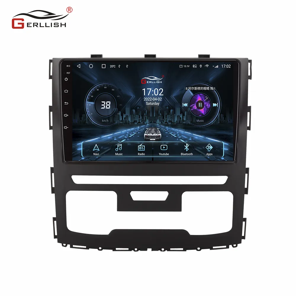 Lecteur dvd multimédia de voiture à écran tactile Android pour Great Wall Haval H9 2015 -2020 avec audio radio stéréo navigation gps
