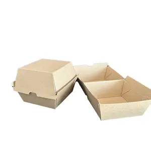 Прямая Продажа с фабрики, длинная гофрированная бумажная коробка для гамбургеров
