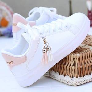 Baskets décontractées pour filles, chaussures de sport respirantes blanches à lacets pour femmes, idéales pour la course, le <span class=keywords><strong>tennis</strong></span> et la marche – Nouvelle collection été - Product Image 3