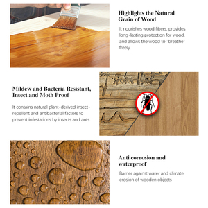Revestimiento líquido de <span class=keywords><strong>cera</strong></span> natural <span class=keywords><strong>para</strong></span> pasarelas de madera y mantenimiento de instalaciones de parques con aplicación de pincel (pintura de muebles) - Product Image 4