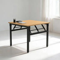 Table pliante portable robuste pour le camping, le jardin, les pique-niques, le travail, table utilitaire avec structure en acier, design durable