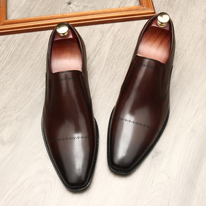 Zapatos de Cuero Genuino para Hombre, Productos Oficiales al por Mayor, de Piel de Vaca, Tallados, Estilo Vintage, Retro, Casuales - Product Image 4