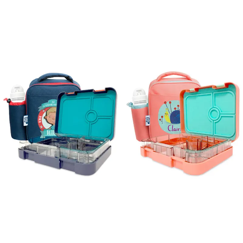 Aohea Premium Quality Lunch Bag À Prova de Vazamento Lunch Box All-In-One Lancheiras térmicas empilháveis de plástico para criança