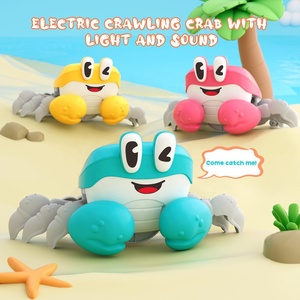 Điện Di Chuyển Bò Cua Đồ Chơi Trẻ Sơ Sinh Học Tập Bò Đi Bộ Nhảy Cua Điện Tử Pet Tummy Thời Gian Đồ Chơi Với Đèn Và Âm Nhạc - Product Image 2