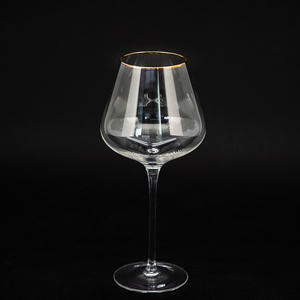 Riutilizzabile di lusso gold rim design calice <span class=keywords><strong>fata</strong></span> di cristallo turco bicchiere di vino rosso set da cena - Product Image 1