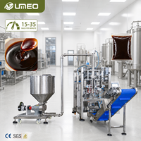 Machine d'emballage liquide VFFS à pompe rotative 50-1000g haute vitesse pour la ligne d'emballage en sachet de confiture, sirop, mayonnaise, miel, huile comestible et pâte