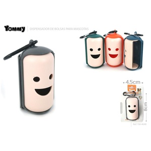 Porta borsa Smiley 8*4.5 cm-accessori per animali domestici