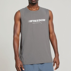 Summer Men's Vest Loose Large Size Printing Vest Men's Solid Color Quick-drying Breathable Sport Men's T-shirt Vest - Product Image 3