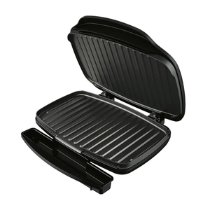 Parrilla de prensa eléctrica Panini de 4 servicios con placa antiadherente <span class=keywords><strong>para</strong></span> hornear de doble cara, bandeja de goteo atrapa la grasa, <span class=keywords><strong>para</strong></span> desayuno rápido - Product Image 4