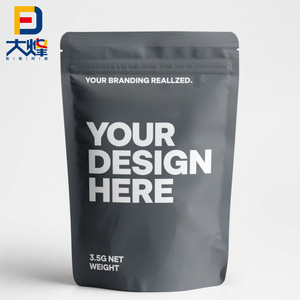 לעמוד את שקית שקית ניילון מודפסת זיפקק מזון פלסטיק ריח קטן הוכחה 3.5 תיק מותאם אישית עם לוגו - Product Image 2