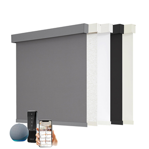 ستائر دوارة آلية بدون حبال عالية الجودة معتمة 100٪ بمقاسات مخصصة مباشرة من المصنع للمنازل والمكاتب والفنادق - Product Image 1