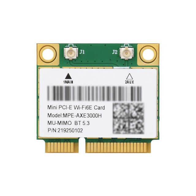 Wireless MINIPCIE AX210 NIC Gigabit Tri-Band Wi-Fi 6E 802.11AX Standard, 5.3 Wi-Fi 6 Wireless MiniPCIe AX210 NIC
