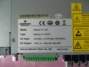 Emerson-sistema de fuente de alimentación integrado, nuevo y Original, 48v, 40A, Netsure 211 c23 - Product Image 5