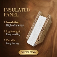 Panneau isolant structurel haute performance, panneau sandwich OSB pour bâtiments commerciaux préfabriqués, villas