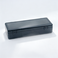 Boîte d'échantillons en aluminium noir miniature personnalisée, robuste, antichoc, pour le rangement et la présentation d'outils, avec intérieur en mousse personnalisée