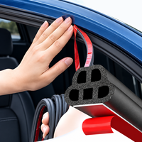 Joint d'étanchéité pour portière de voiture 16,5 pieds, double couche, 5 trous, en caoutchouc EPDM, auto-adhésif, pour voitures, camions, SUV, VR
