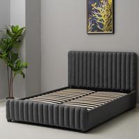 Nouveau Design lits en tissu de haute qualité avec boîte de rangement de levage de gaz cadre de lit souple King Double Queen Size