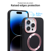 Étui de téléphone magnétique de concepteur de luxe pour iPhone 16 15 14 13 12 11 Pro Max CD Texture avec support de béquille matériau PC