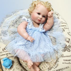 Muñeca Bebé Niña Princesa <span class=keywords><strong>Reborn</strong></span> Hecha a Mano con <span class=keywords><strong>Mohair</strong></span> Enraizado, Aspecto Verdaderamente Inocente y Adorable - Product Image 4