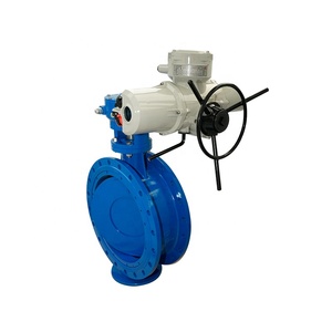 Válvula de Mariposa Doble Excéntrica Motorizada Eléctrica DN40-DN4000 para Agua, Gas y Aceite - 0.6-2.5MPa con Extremo RF Flangeado - Product Image 3