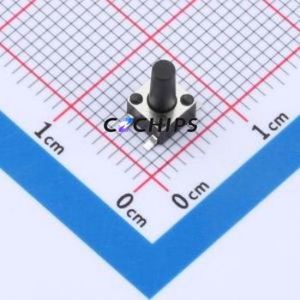 TS010-TBW1FH8.0 Tactile Switch SMD-4P,4.5x4.5mm Switch Single Pole Single Throw Round Button 2.5N Vertical Mount - Product Image 1