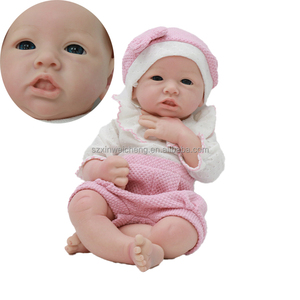 Poupée bébé réaliste en silicone souple de 40 cm, corps entier, <span class=keywords><strong>reborn</strong></span>, <span class=keywords><strong>miniature</strong></span>, modèle de mode, jouet - Product Image 4