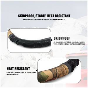 Cubierta de volante de gran agarre con parche de PVC antideslizante 36cm/38cm/45cm para camión de coche - Product Image 5