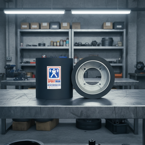 Rouleau en caoutchouc glacé Detchai DT-3 de 4 pouces, rouleau en caoutchouc pour riz, tambour en fer de 8 pouces, moulin à décortiqueur de riz à 10 rouleaux, fabriqué en Thaïlande - Product Image 1