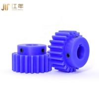Engrenage Conique en Nylon MC Bleu Personnalisé en Usine, Moulage de Précision, Résistant à l'Usure, Autolubrifiant, Transmission Plastique pour Machines