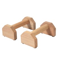 Peralatan Olahraga Rumah Anti Selip 2 Buah Alat Push Up Kayu Penyangga Push-up