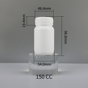 ขวดพลาสติกสีขาวสำหรับบรรจุยาเม็ดแคปซูล HDPE สำหรับการดูแลสุขภาพ พร้อมฝาเกลียว - Product Image 6