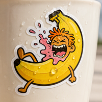 Autocollants découpés sur mesure en vinyle imperméable, motif Monstre alimentaire, Kawaii, Piment drôle et mignon, pour ordinateur portable, bouteille, carnet, tasse