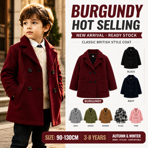 <span class=keywords><strong>Chemise</strong></span> à manches longues à double boutonnage de style britannique classique pour bébés garçons, <span class=keywords><strong>chemise</strong></span> chaude d'hiver pour nourrissons, 6 mois à 3 ans, en stock - Product Image 1