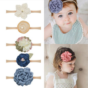 Juego de <span class=keywords><strong>10</strong></span> bandas elásticas para el cabello de colores mezclados, diademas con lazo para bebé dulce para niños, accesorios de fotografía para recién nacidos, accesorios para el cabello - Product Image 3