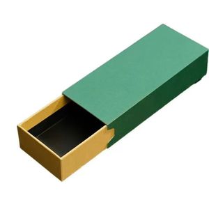 OEM Vòng Bông tai mặt dây chuyền vòng cổ ngăn kéo đồ trang sức hộp giấy gói món quà nhỏ trượt hộp đồ trang sức với miếng bọt biển màu đen - Product Image 1