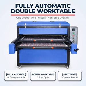 Presse à Chaud Semi-automatique Double Station Grande Taille 80x100 100x120cm pour Sublimation et Transfert Thermique sur T-shirts et Vêtements - Product Image 2