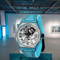 Montre Pixel comique bidimensionnelle personnalisée nouvelle montre à quartz tendance montre de bande dessinée de sport pour hommes et femmes Montre