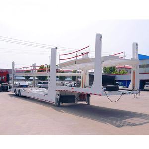 Bon <span class=keywords><strong>prix</strong></span> Remorques de <span class=keywords><strong>voiture</strong></span> à suspension pneumatique à levage hydraulique <span class=keywords><strong>Remorque</strong></span> de <span class=keywords><strong>voiture</strong></span> à 2 essieux à vendre - Product Image 3